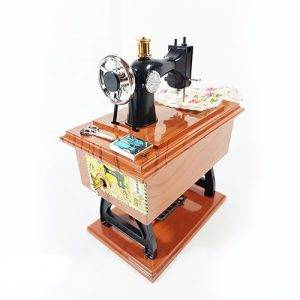 جعبه موزیکال طرح چرخ خیاطی