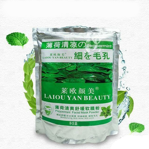 ماسک پودری چای سبز Laiou Yan Beauty حجم 500 گرمی