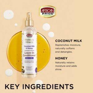 اسپری آبرسان موی فر افریکن پراید درخشان کننده African Pride MOISTURE MIRACLE