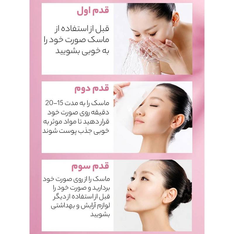 ماسک ورقه ای عصاره هلو بیواکوا